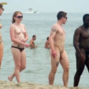 topless cfnm on a nude beach