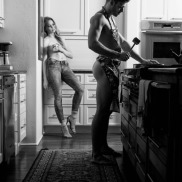 watching him cook for her