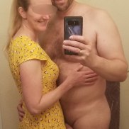 amateur porn, CFNM photo, wife with a naked man