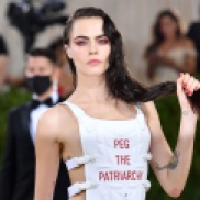 Peg the Patriarchy cara delevingne - 2021 Met gala outfit